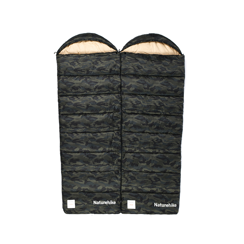Naturehike spací vak M320 s kapucňou 1560g - tmavá kamufláž - ľavý